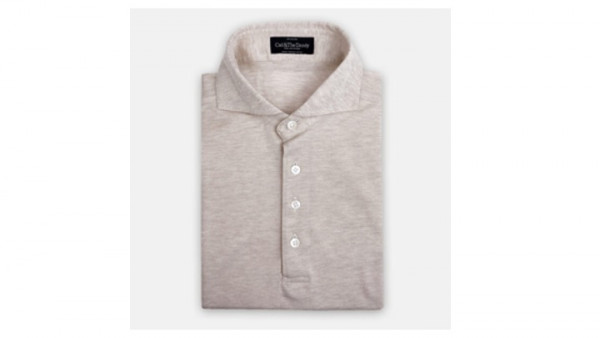 Cad and the Dandy sand polo shirt - personal stylist for men