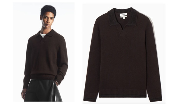 Cos brown collared sweater - personal shopper and stylist for men
