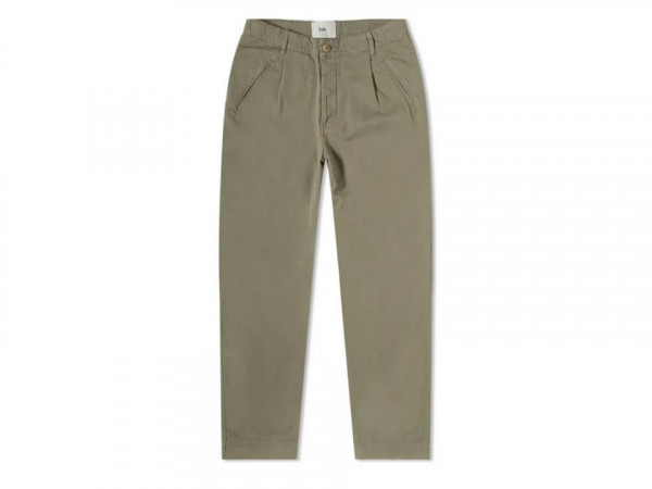 Folk mineral green Assembly pant pleat front trousers