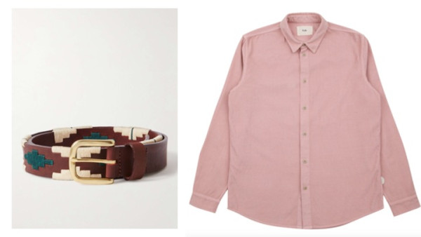 Folk pink cord shirt - personal styling for men in London