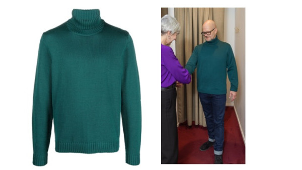 Zanone / Slowear green polo neck sweater - personal shopping and styling for men